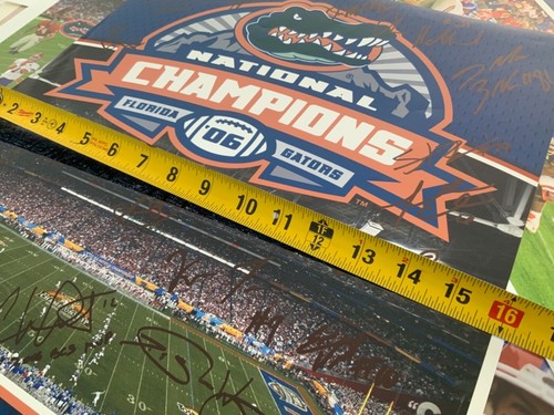 Florida Gators Team Signed 2006 BCS National Championship Print - Picture 15 of 23