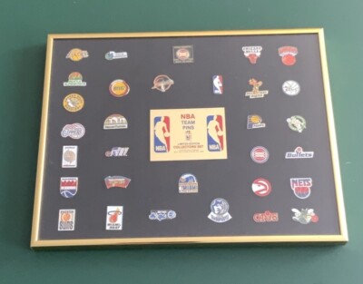 NBA全チームピンズコレクション激レア 1989 Set Of 31 NBA Team Pins Collectors Framed Limited Edition Set