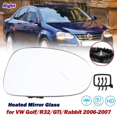 Passenger Right Side Rear View Mirror Glass Heated FOR VW Golf GTI Jetta Passat