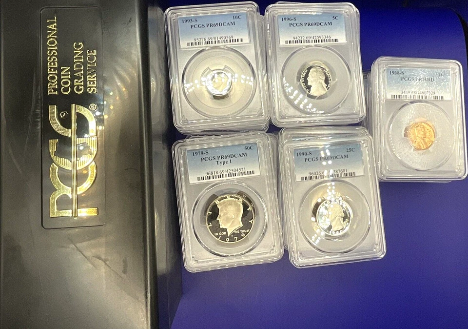 🔥 LOT (20) PROOF COINS - PCGS PR69DCAM + FREE PCGS 20 Coin Box💥 - Image 2 of 3