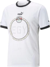 NEW EFA EGYPTIAN FA Soccer AWAY Jersey Puma white Size S SMALL NWT 766163 02