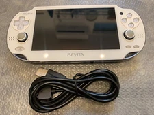 SONY PlayStation PS Vita PCH-1100 AB02 Crystal White 3G/Wi‐Fi model Exc