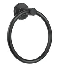 Black Towel Ring Hand Towel Holder for Bathroom Wall Mounted New
