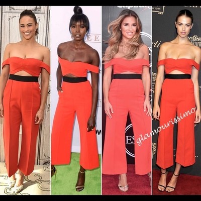 self portrait red jumpsuit