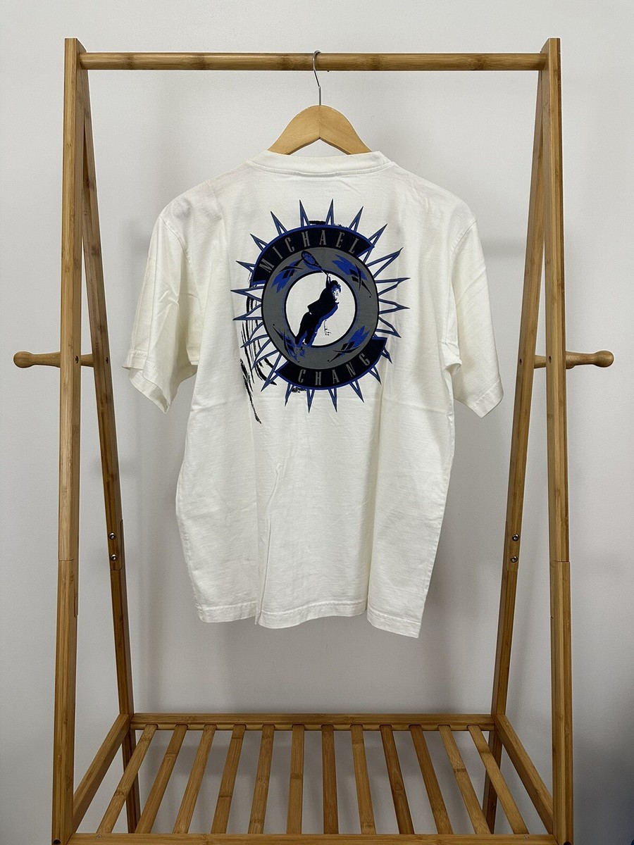 RARE VTG Michael Chang Tennis Player Reebok Short Sleeve T-Shirt