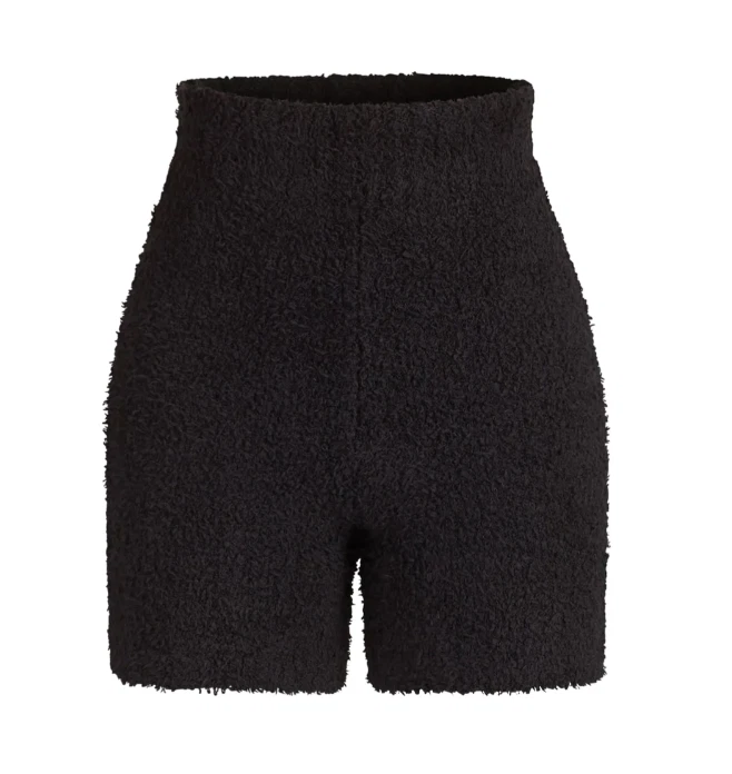 NEW SKIMS Cozy Knit Shorts in Black Size S/M #1112