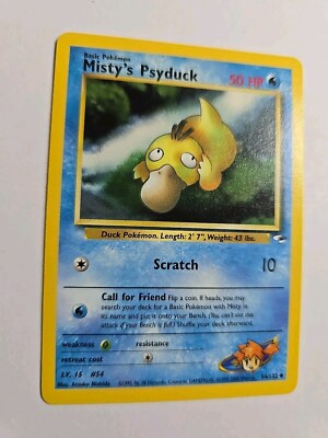 Pokémon TCG Mistys Psyduck Gym Heroes 54/132 Regular Unlimited