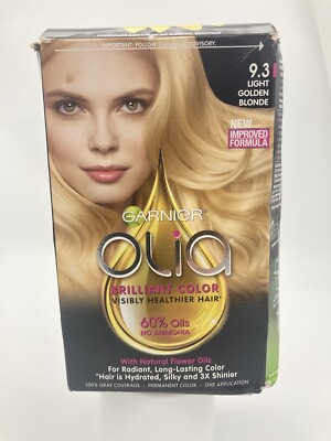Garnier OLIA Oil Powered Permanent Color 9.3 Light Golden Blonde Open/worn Box