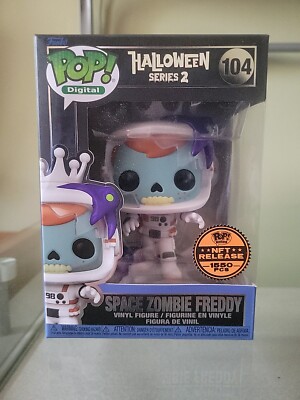 Funko Pop Halloween Series 2 Space Zombie Freddy 104 LE 1550 In Pop Armor