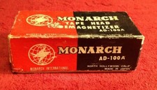 Vintage Monarch Ad100a Tape Head Demagnetizer Japan Electric Plug Reel Cassette