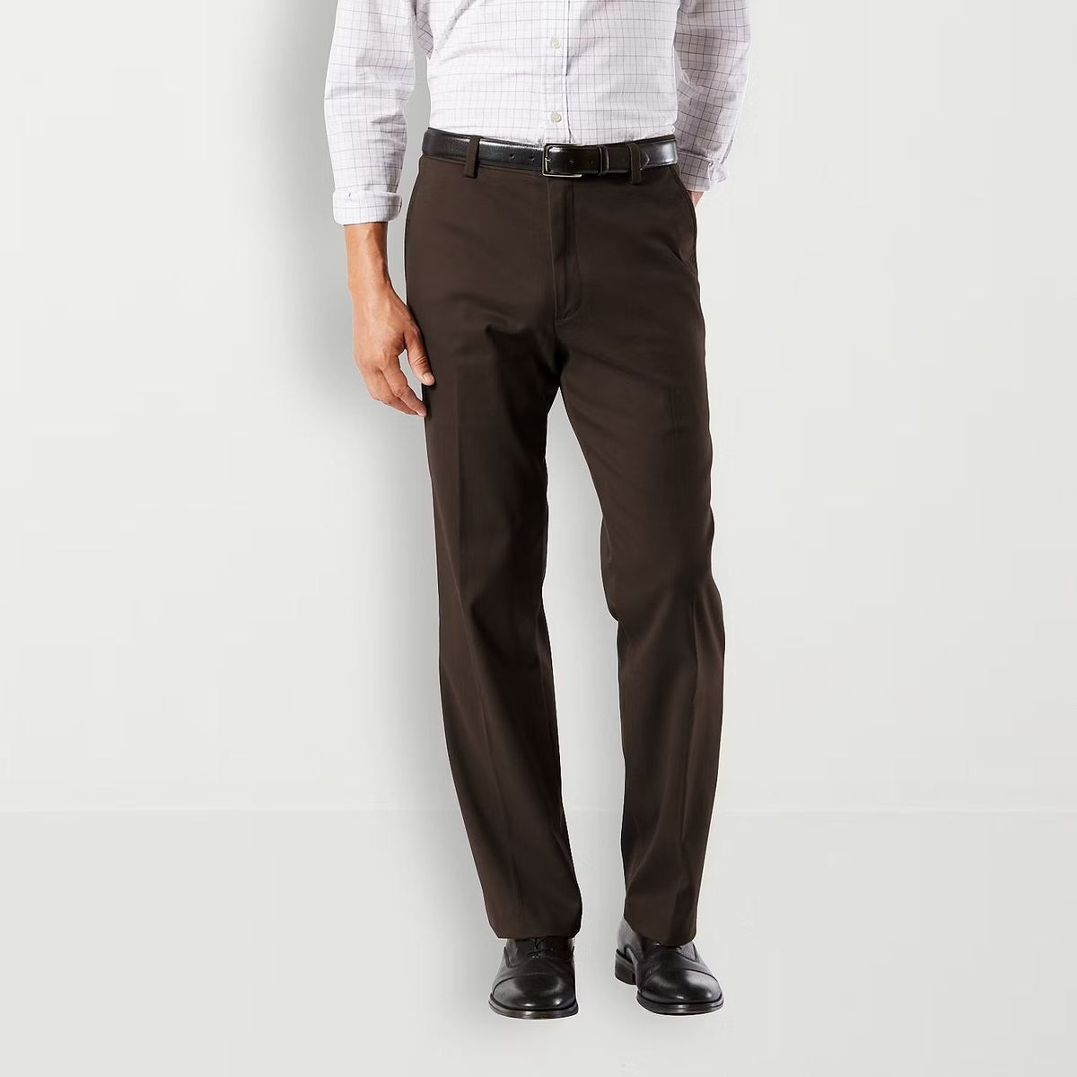 Dockers L78711 Men's Coffee Bean Easy Classic Fit Khaki Stretch