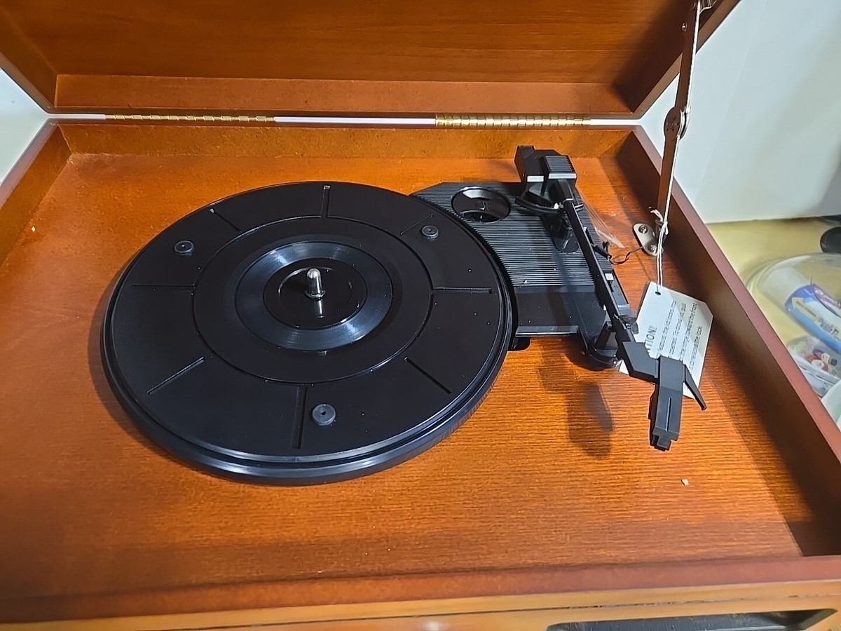 Crosley CR66 5-in-1 Record Player Turntable Cassette CD AM FM