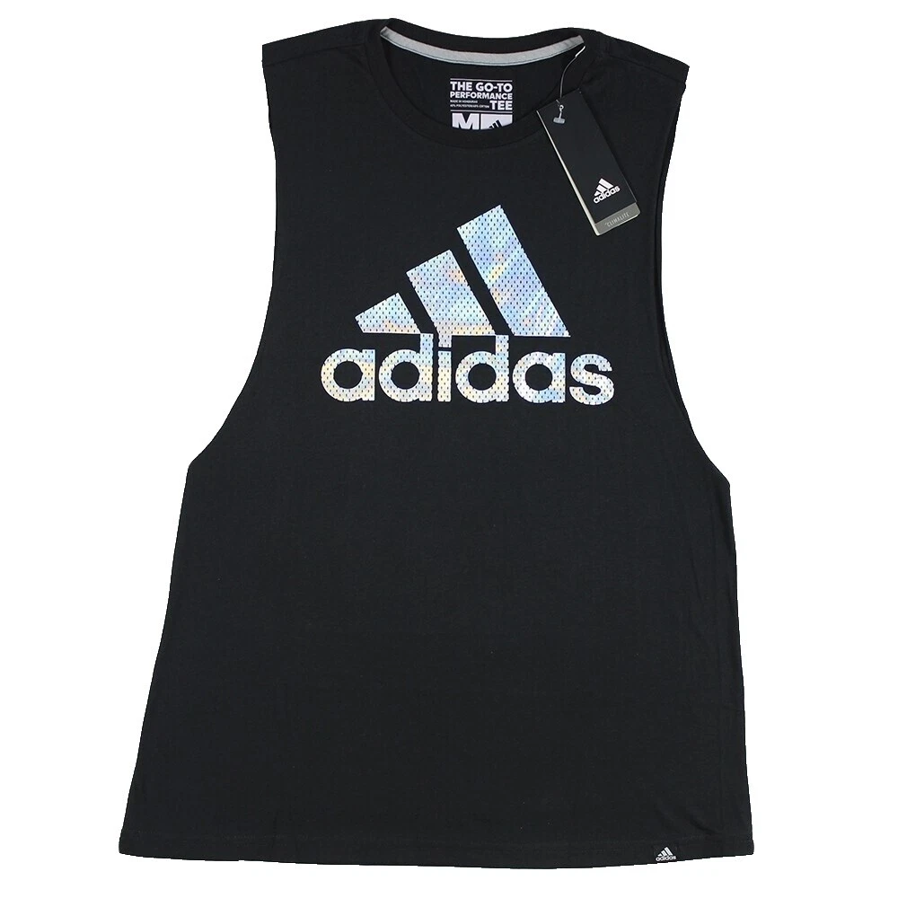 Algodón negro Activewear Tops para mujer