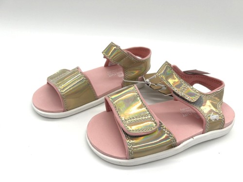 NWT See Kai Run Basics Toddler Logan T-Strap Sandals - Gold