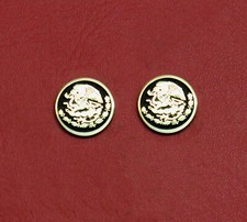 mexico-eagle-12-brass-grip-medallions-1-pair