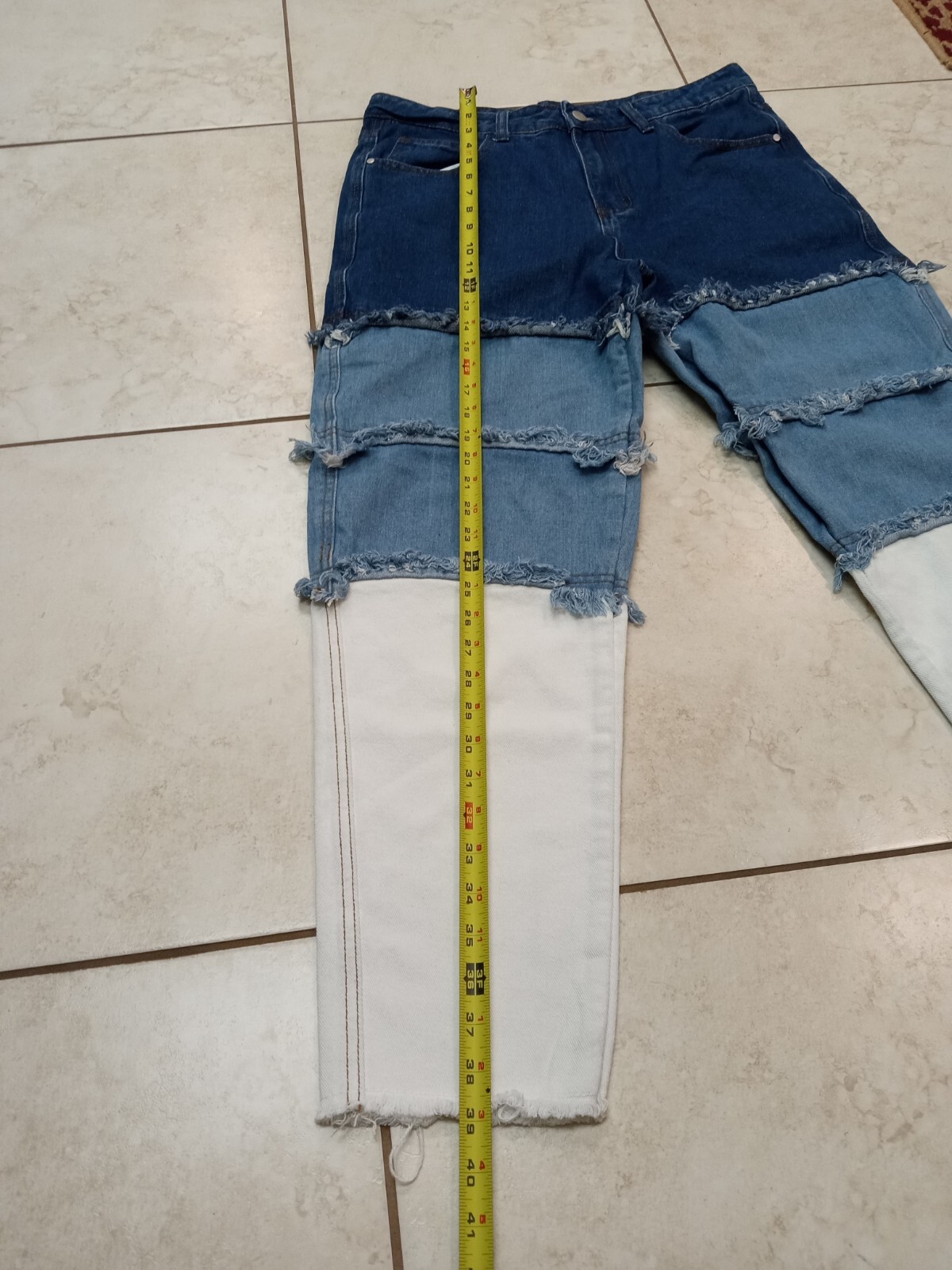 Patchwork Jeans 34x28 - image 10