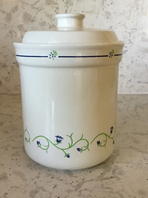 Raintree LTD Canister w/ Vine Flower  6'' Tall Made In Japan
