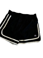 Champion Running Shorts Black Jogging Athletic Training Casual Youth Kids Large