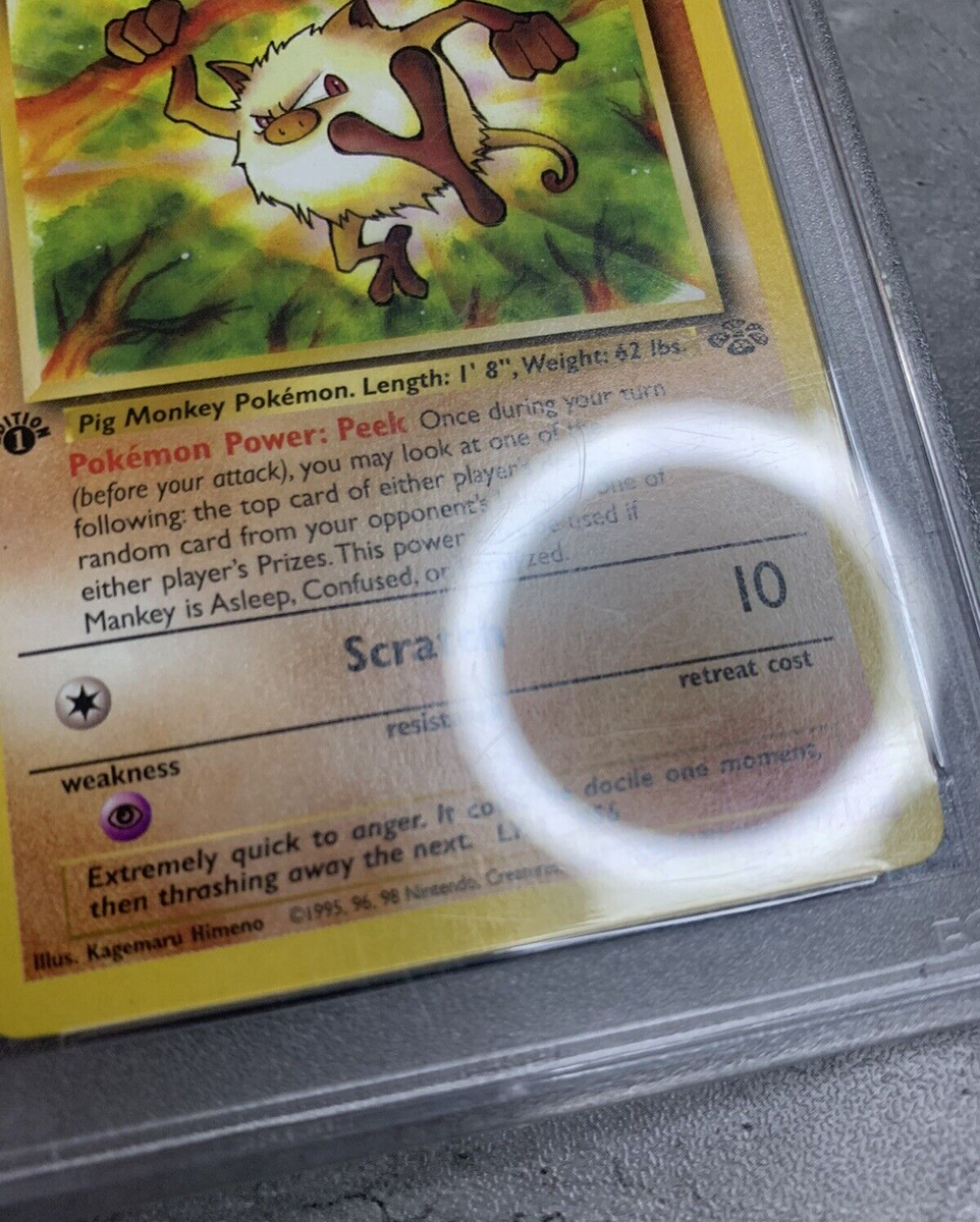 Pokmon Card 1st Edition Mankey PSA 9 Mint, Jungle Set 55/64, WOTC 1999 (1)  | eBay