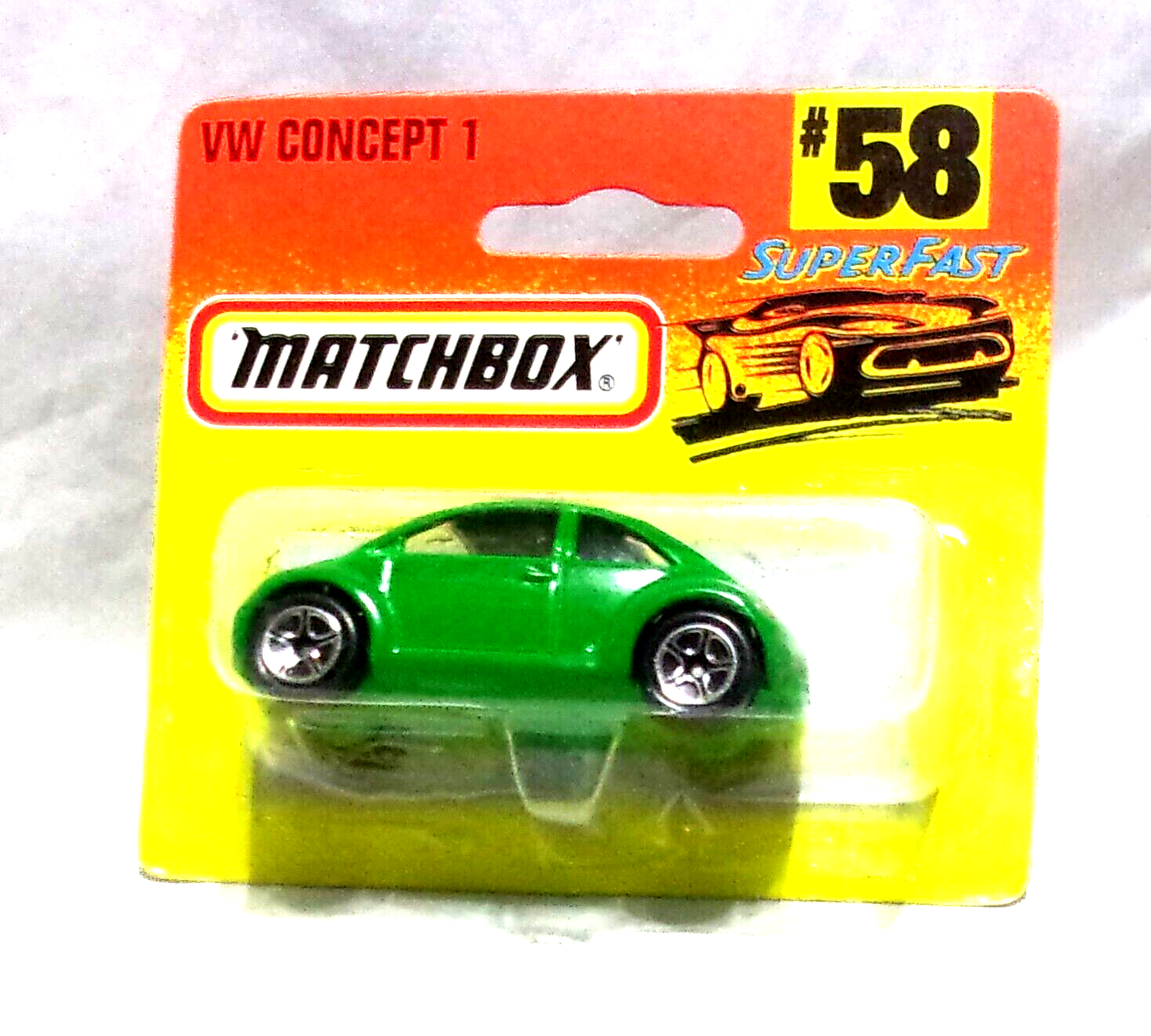 FILA KKar Matchbox 1996 ROW Short BP MB58 VW Concept 1 Verde