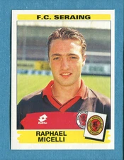 FOOTBALL 96 BELGIO Panini -Figurina-Sticker n. 287 - R. MICELLI - SERAING -New