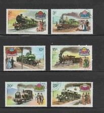 LIBERIA #629-634 1973 LOCOMOTIVES MINT VF NH O.G CTO