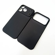 Genuine Aramid Carbon Fiber Case For iPhone 18 17 Pro Max Ultra Thin Hard Cover