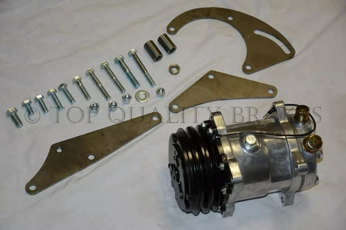 BIG Block Chevy 508 V Belt A/C Air Conditioning Compressor & Bracket BBC SWP DS