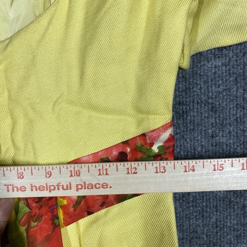 VINTAGE 60s Emma Domb California Empire Waist Maxi Dress Sz 11 Floral Bow Hippie - Picture 14 of 18