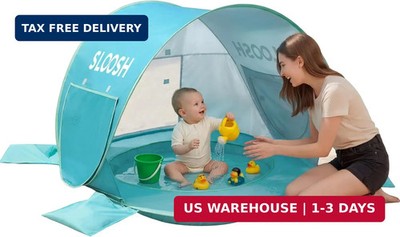 SLOOSH Baby Beach Tent - Pop Up Shade Pool, UPF 50+ UV Protection Sun Shelter fo