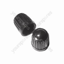Image of Pearl Consumables Car Dust Caps - Black - Pack Of 100