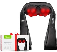 Neck Massager,Shiatsu Shoulder and Back Massager with Heat, Electric Deep Tis...