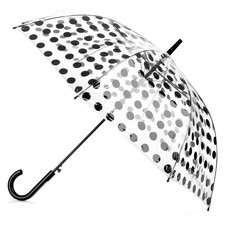 NEW Clifton Polka Dot Automatic Umbrella Black