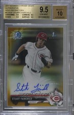 2017 Bowman Chrome Stuart Fairchild Gold Refractor Auto BGS 9.5  WBC TAIWAN 費仔