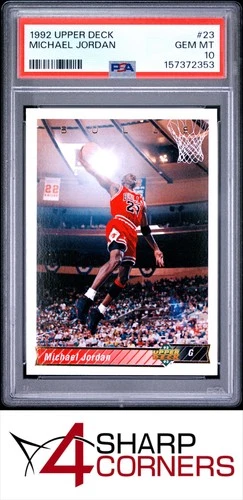1992 UPPER DECK #23 MICHAEL JORDAN BULLS HOF PSA 10