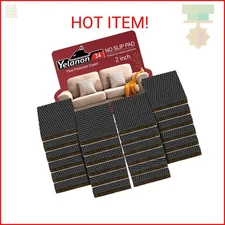 Yelanon Non Slip Furniture Pads -24 pcs 2’’ Furniture Grippers Hardwood Floors, 