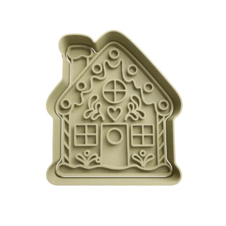 Gingerbread House Christmas Cookie Cutter Fondant Biscuit Baking Tool