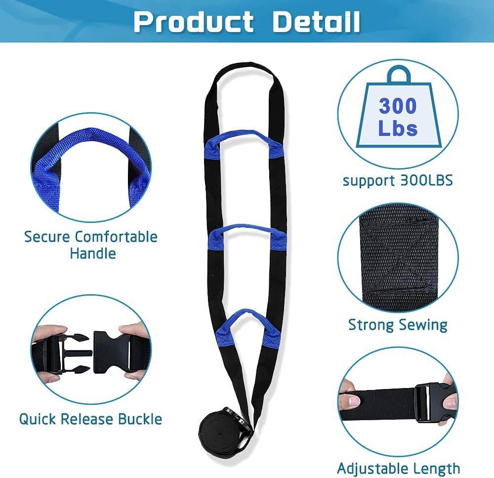 NEPPT Bed Ladder Assist - Pull Up Rope 1 Count (Pack of 1), Black 