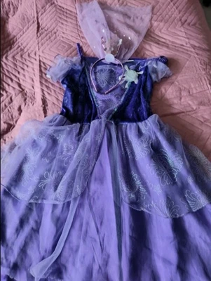 2- teiliges Prinzessinnen Kleid mit Haarreif /Krone , gebraucht, Größe 140/146 - Bild 1 von 4