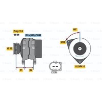 Bosch Generator Lichtmaschine 150A 14V FüR Porsche Boxster 911 Cabriolet