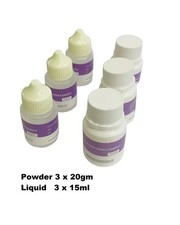 Dental 3 Set Of Best Quality Glass Ionomer Cement 20gm Pow And 15ml Liq Material