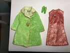 Vintage Barbie #1488 VELVET VENTURE COAT DRESS & SHOES  - N/M   (1969-70)