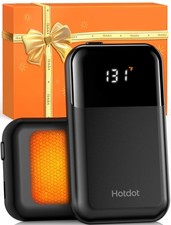 Hotdot Hand Warmers Rechargeable 2 Pack, 4 Heat Levels 104  131 F, Real-Time T...