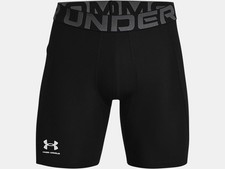Under Armour Men's HeatGear Compression Shorts - 6" - Black/Pitch Grey