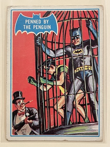 1966 Topps Batman Blue Bat #16B Penned by the Penguin — TAG (grade unconfirmed)