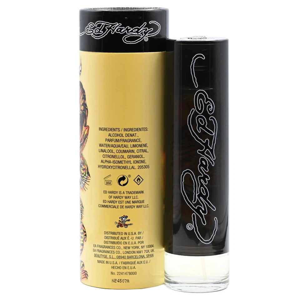 ED HARDY por Christian Audigier 3.3/3.4 OZ EDT para hombres Colonia Nuevo en caja Foto 3 de 4