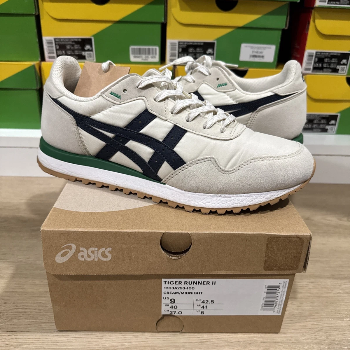 asics TIGER ジョギングシューズ モアヘッドα TJG446/25.5 Asics Tiger Runner White Midnight for sale | eBay
