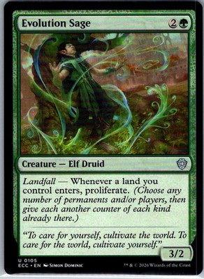 Evolution Sage - 105 - Commander: Lorwyn Eclipsed - MTG - NM - B3G1