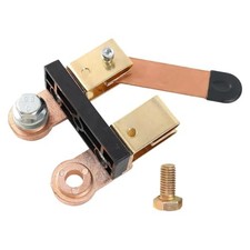 Battery Disconnect Switch 12V / 24V, Brass Knife Blade Power Shut Off Side Post