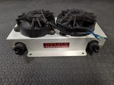 Derale 13740 Hyper-Cool Dual Fan Oil/Fluid Cooler